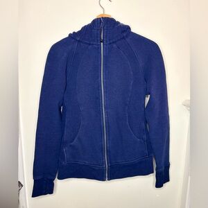 Lululemon Scuba Zip Blue Zip up